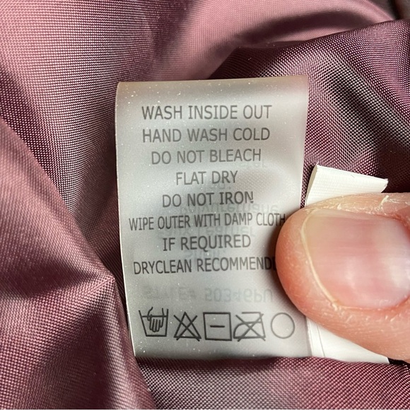 The Fillmore Faux Leather Dual Zipper Moto Jacket SMALL Iridescent‎ Purple Biker - Picture 11 of 13